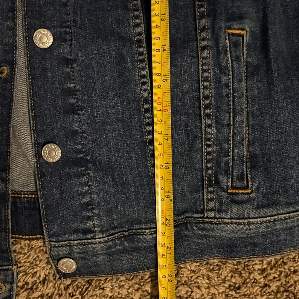 Levi's Dark Blue Denim Jacket Size L - Picture 8 of 12